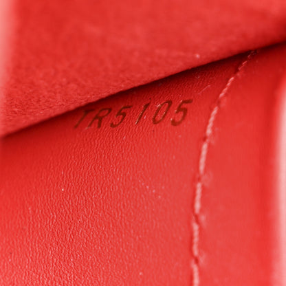 Louis Vuitton Calfskin Chain Louise MM Red 8 of 13