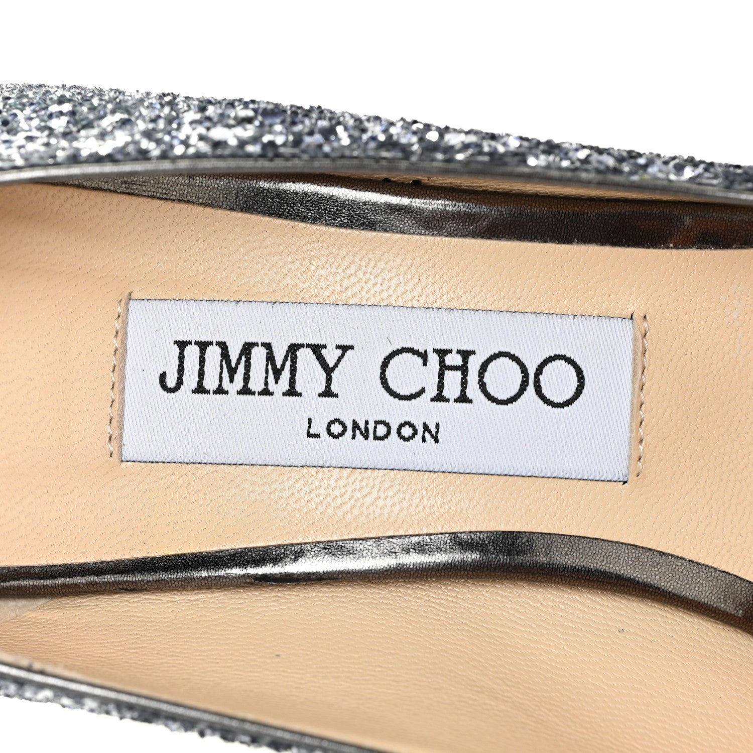 Jimmy Choo Coarse Glitter Degrade Pointy Toe Romy 100 Pumps 37.5 Navy Silver 10 of 11