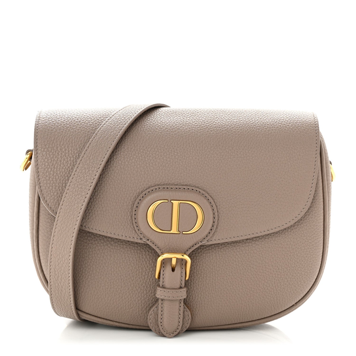 Christian Dior Grained Calfskin Medium Bobby Flap Taupe 1 of 11