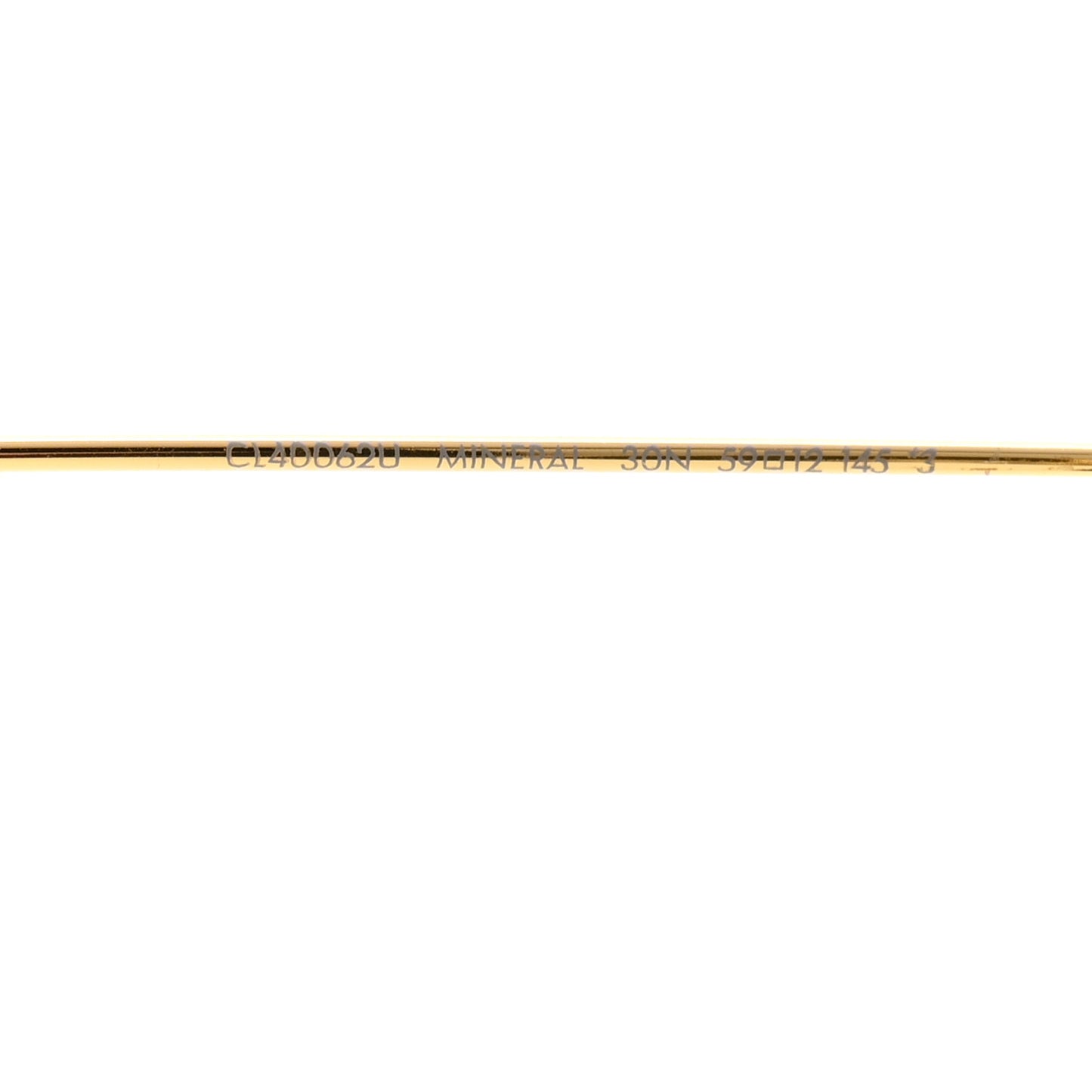 Metal Frame Aviator Sunglasses CL40062U Gold Green