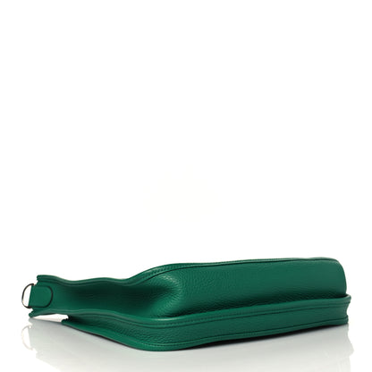 Hermes Taurillon Clemence Evelyne III PM Vert Vertigo 3 of 10
