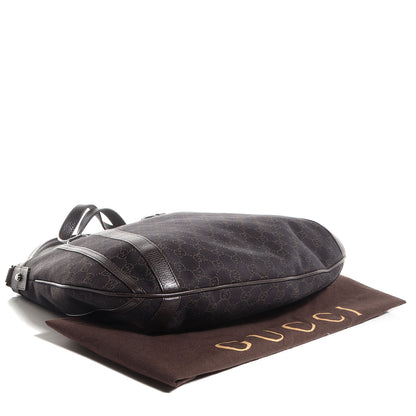Gucci Monogram Medium Abbey Convertible Tote Dark Brown 4 of 7