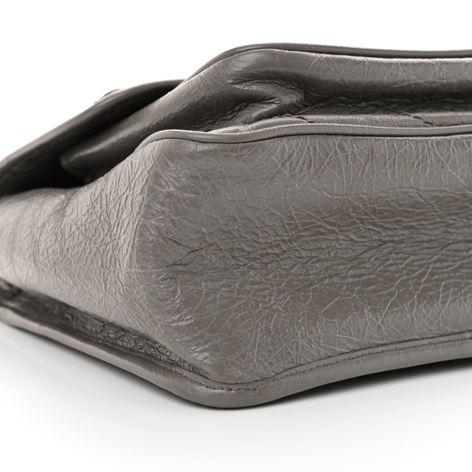 Saint Laurent Crinkled Calfskin Matelasse Monogram Medium Niki Chain Satchel Fog 9 of 12