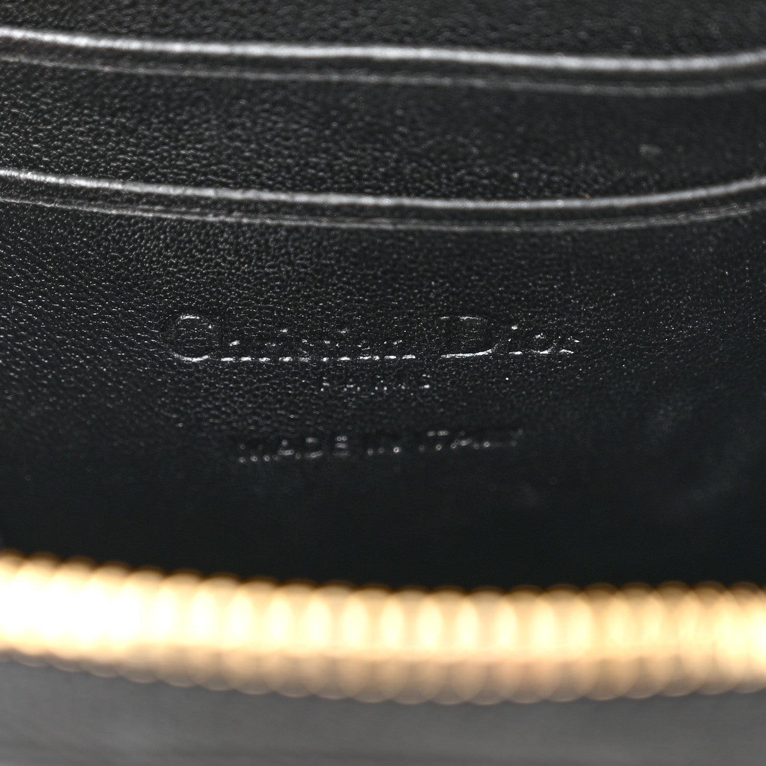 Christian Dior Lambskin Cannage Lady Dior Phone Holder Black 6 of 10