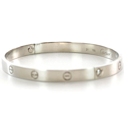 Cartier 18K White Gold LOVE Bracelet 21 5 of 5