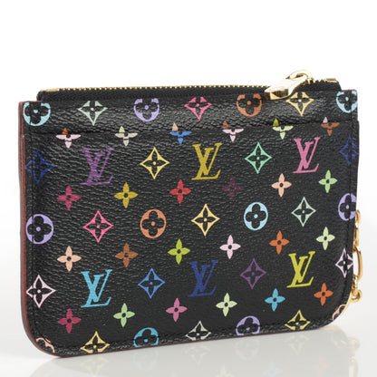 Louis Vuitton Monogram Multicolor Key Pouch Black Grenade 3 of 7