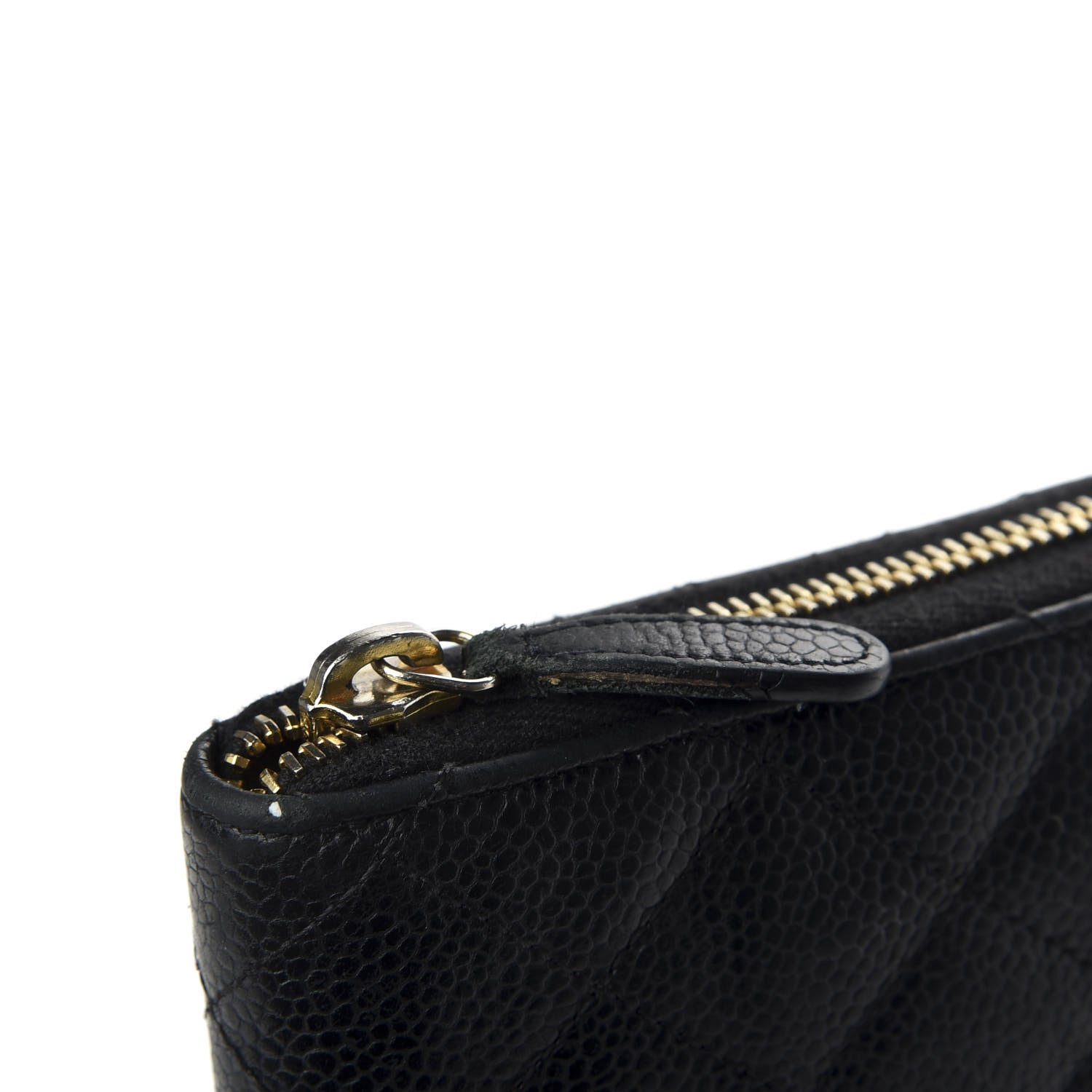 Chanel Caviar Quilted Large Zip Around Organizer Wallet Black 12 of 12