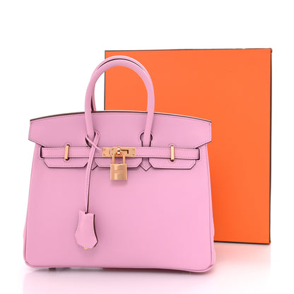 Hermes Swift Birkin 25 Mauve Sylvestre 14 of 14