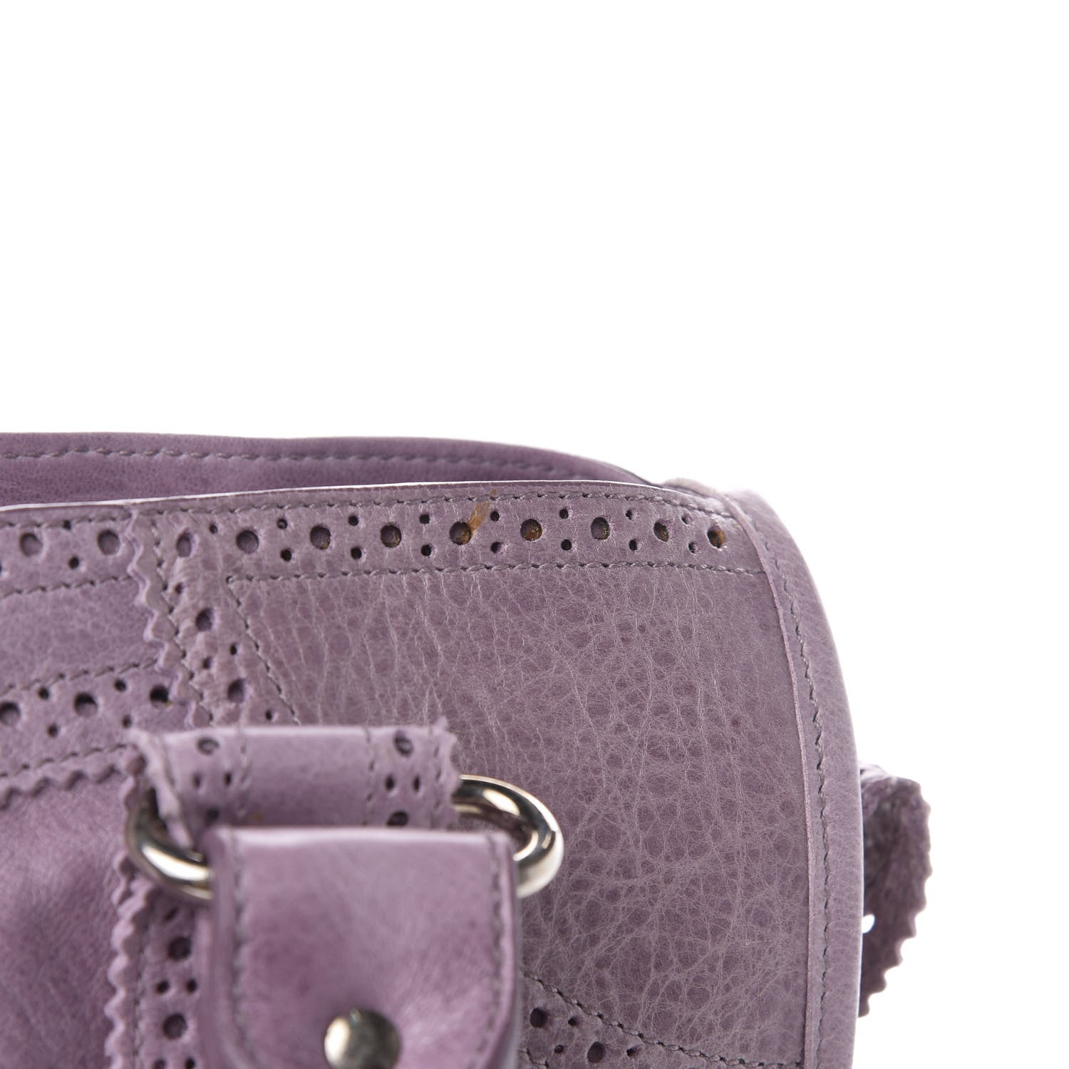 Balenciaga Agneau Giant Brogues Hardware City Lilac 8 of 13