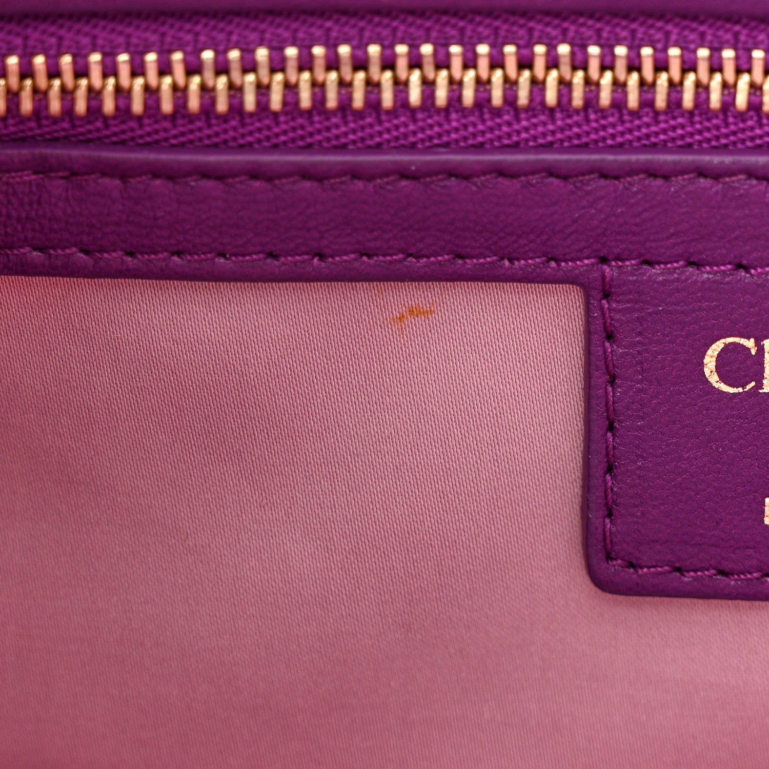 Christian Dior Lambskin Cannage Small Milly La Foret Shoulder Bag Purple 13 of 13