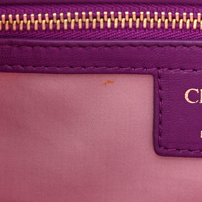 Christian Dior Lambskin Cannage Small Milly La Foret Shoulder Bag Purple 13 of 13