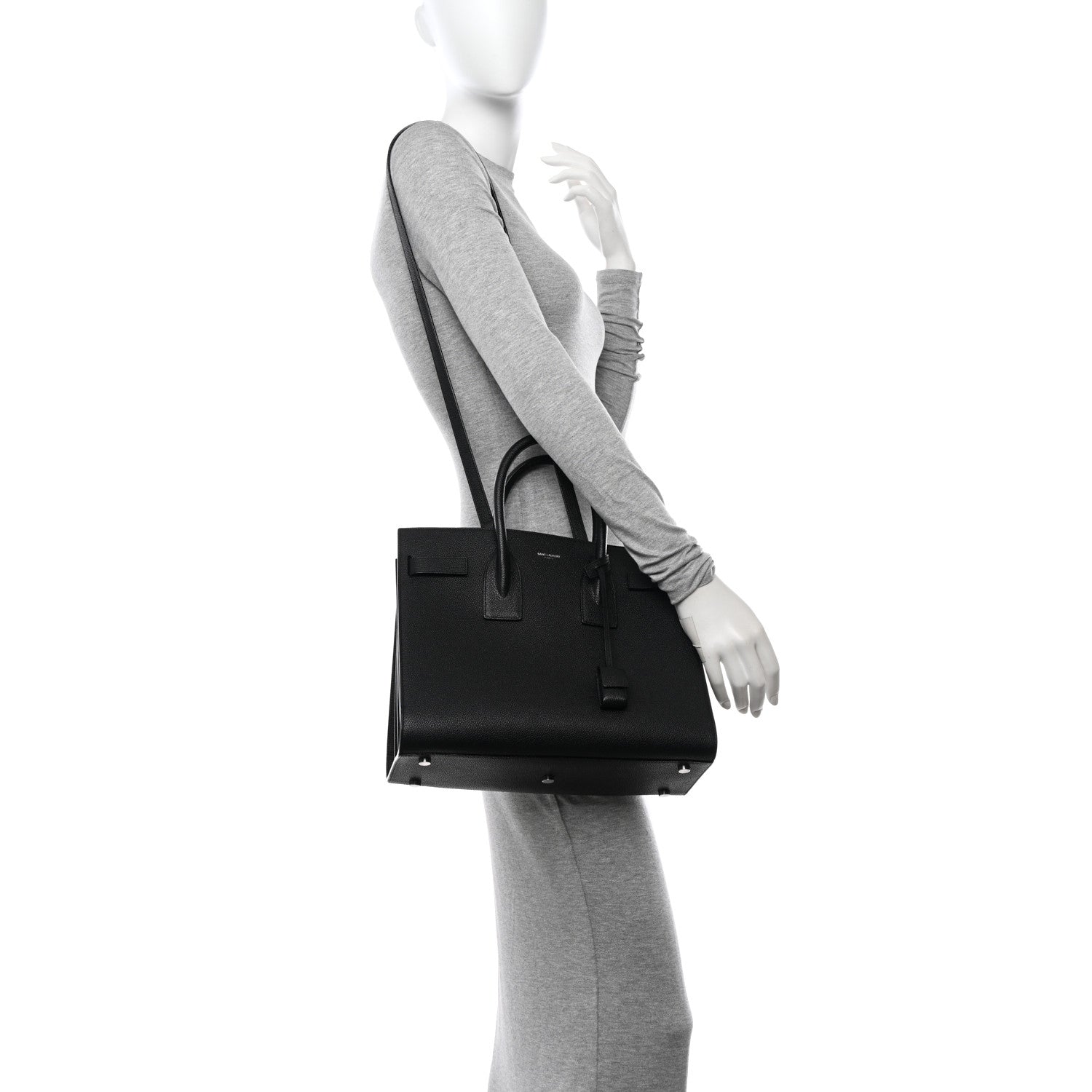 Saint Laurent Calfskin Small Sac De Jour Black 2 of 13