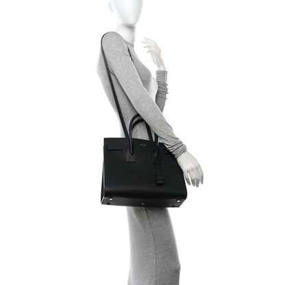 Saint Laurent Calfskin Small Sac De Jour Black 2 of 13