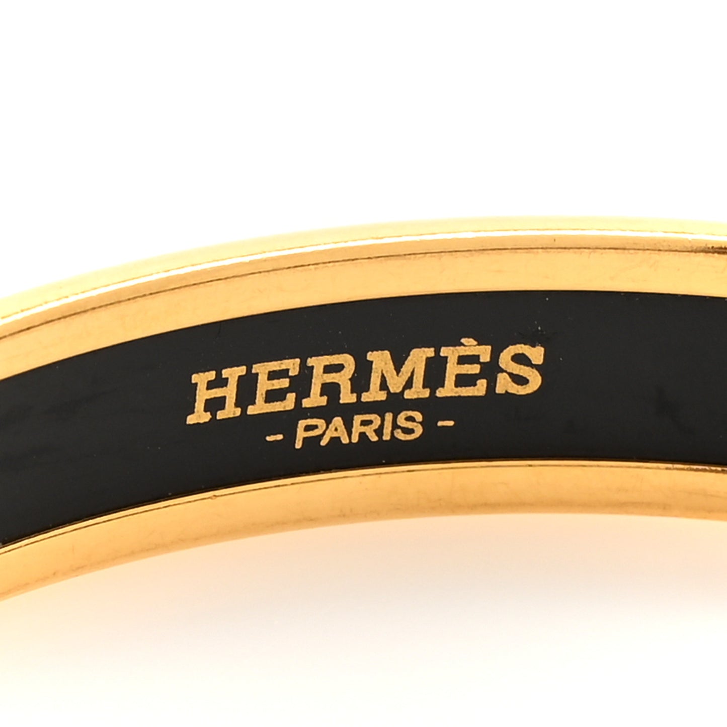 Enamel Printed Narrow Grand Apparat Bracelet 65 Black