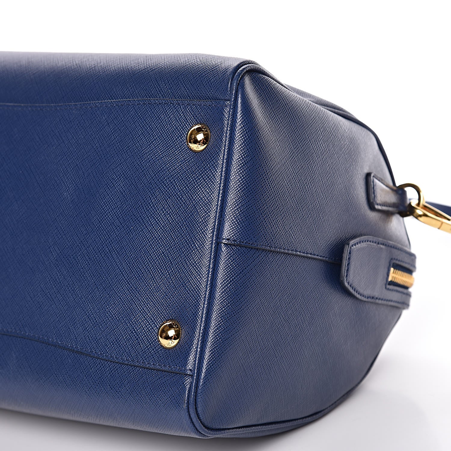 Prada Saffiano Lux Bauletto Bleuette 9 of 10