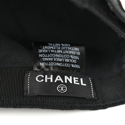 Chanel Cotton CC Cap Hat Black 8 of 10