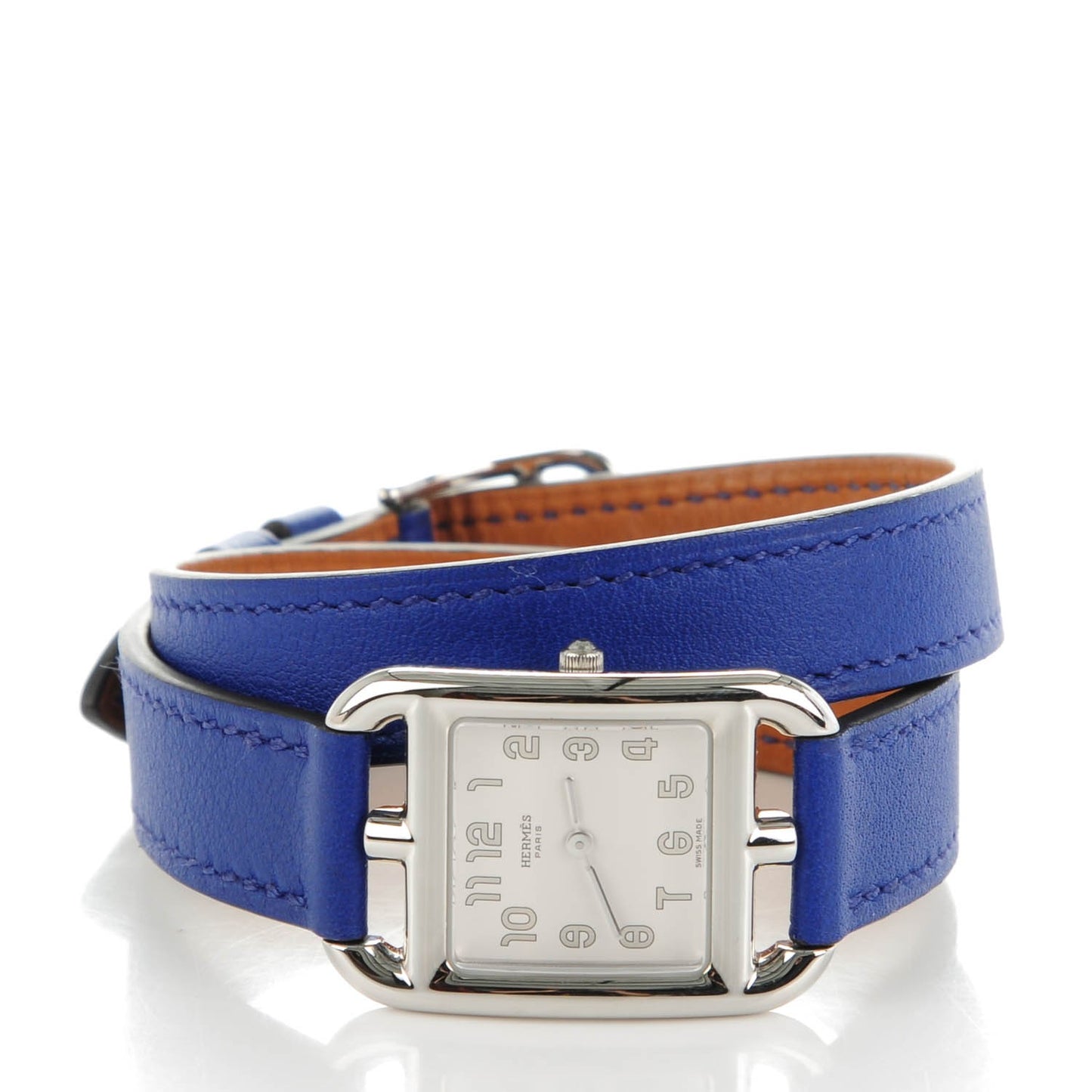 Stainless Steel Swift 23mm Cape Cod Double Tour Quartz Watch Bleu Electrique