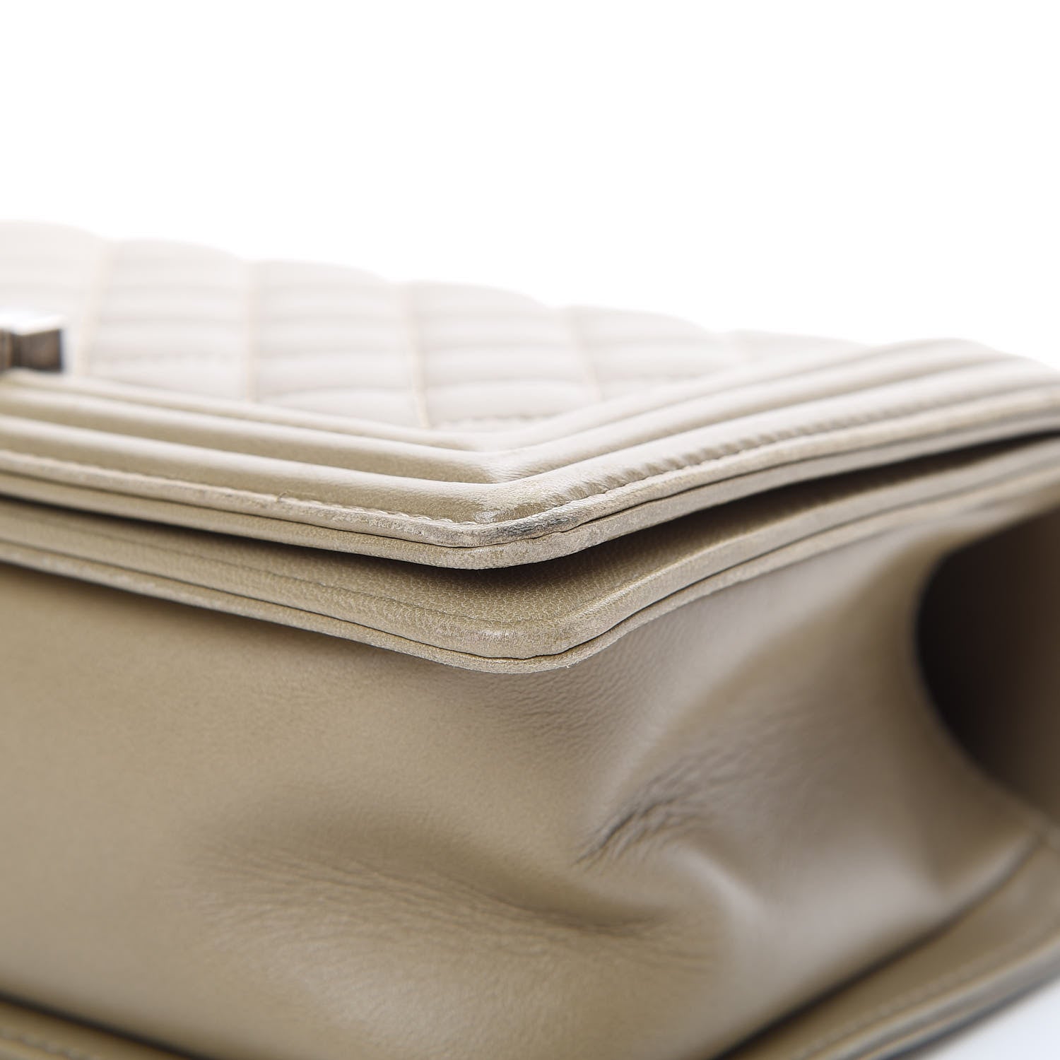 Chanel Lambskin Quilted Medium Boy Flap Khaki 8 of 17