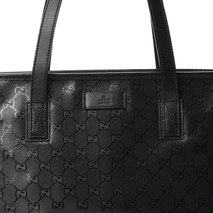 Gucci Imprime Monogram Medium Zippered Shopping Tote Black 10 of 10