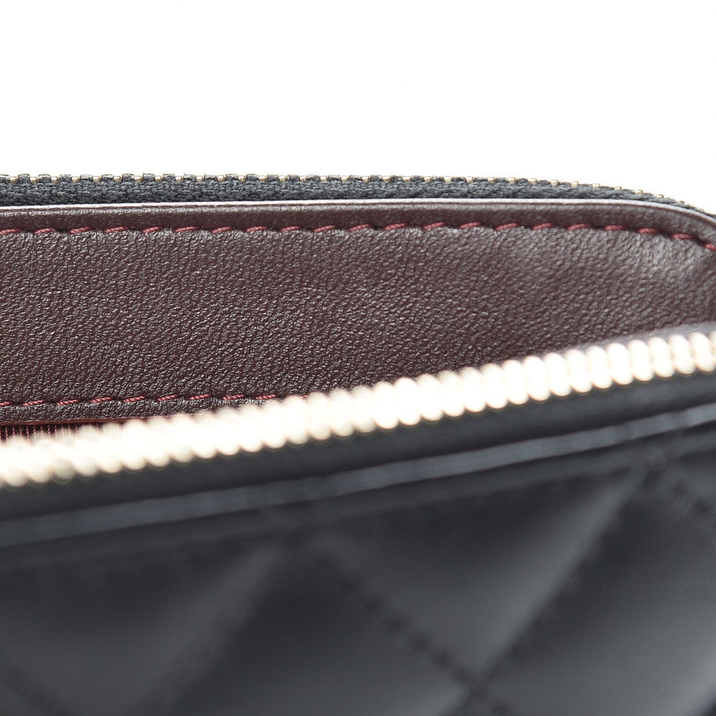 Lambskin Quilted Small Clutch With Chain Black