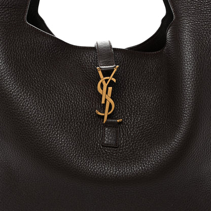 Saint Laurent Grained Deerskin Bea Tote Marron Fonce 8 of 10