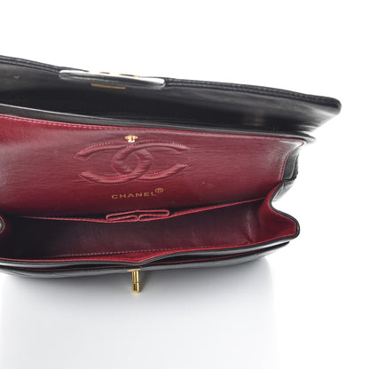 Chanel Lambskin Quilted Medium Double Flap Black 5 of 8