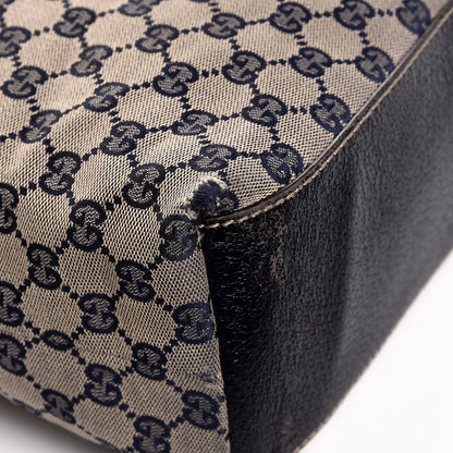 Gucci GG Monogram Large Web Handle Vertical Tote Dark Navy 10 of 11