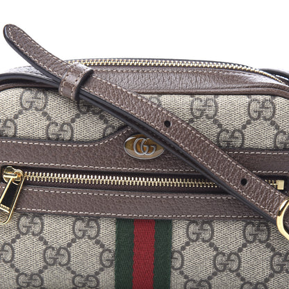 Gucci GG Supreme Monogram Web Mini Ophidia Shoulder Bag Brown 9 of 9