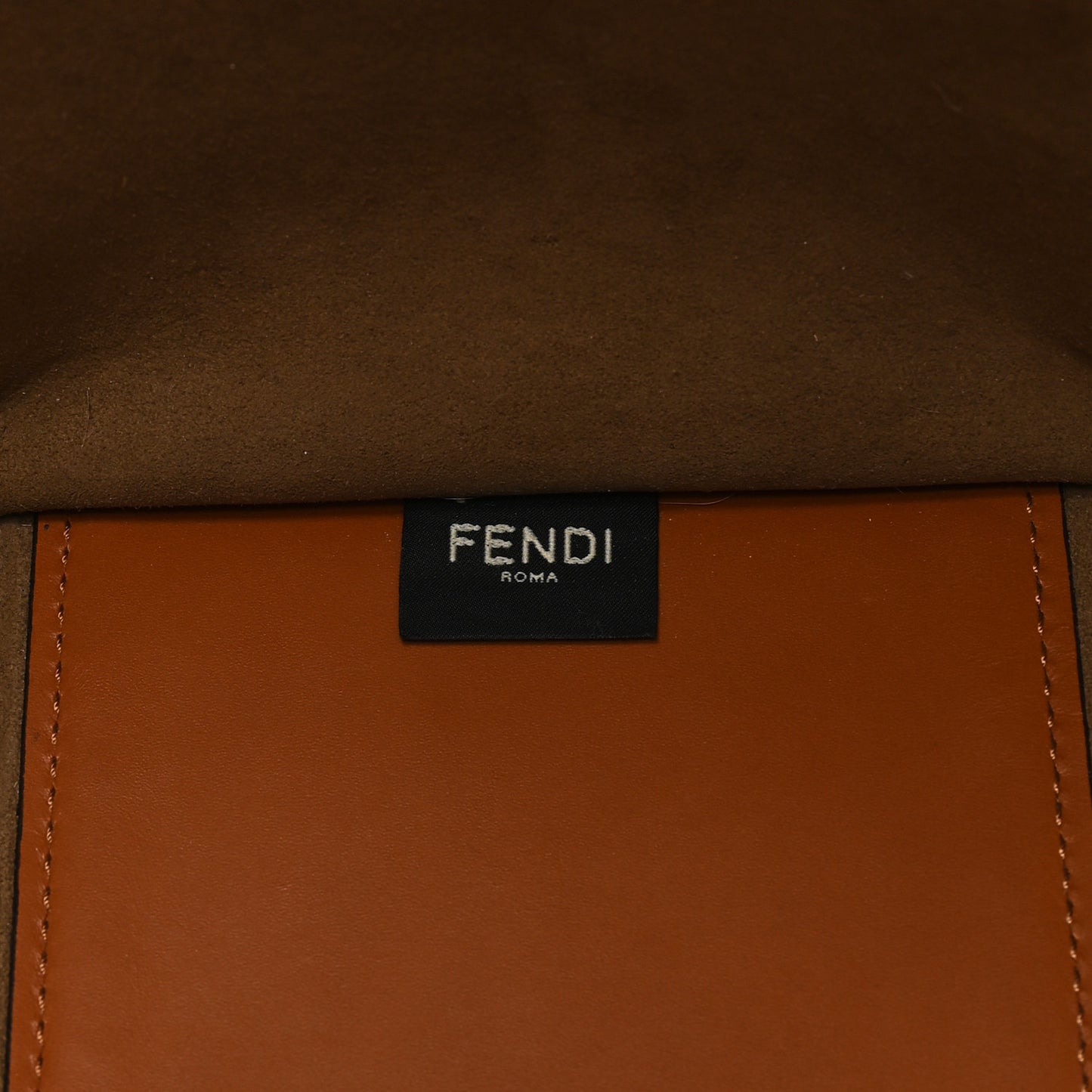 Vitello King Plexiglass Medium Fendi Sunshine Shopper Tote Cuoio