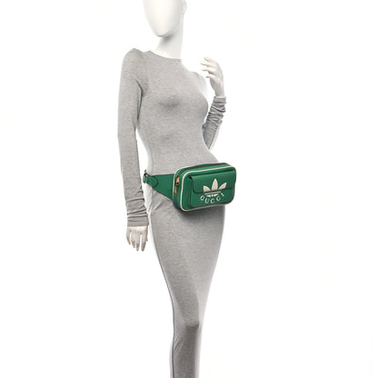 Gucci X ADIDAS Textured Dollar Calfskin Belt Bag Green 2 of 10