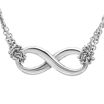 Tiffany Sterling Silver Infinity Pendant Necklace 3 of 6