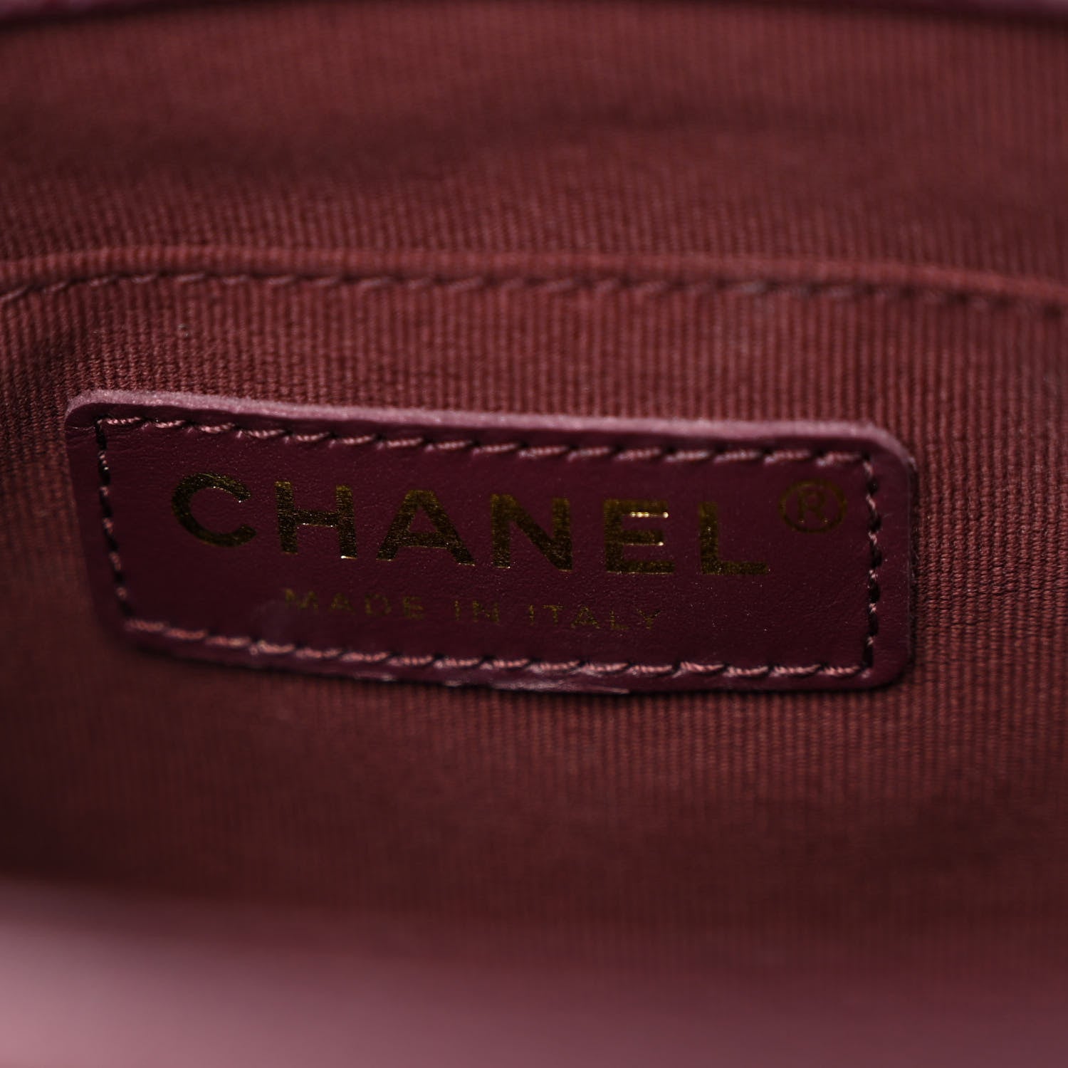 Chanel Shiny Caviar Quilted Medium Duma Pockets Drawstring Backpack Dark Burgundy 6 of 11