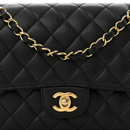 Chanel Caviar Quilted Medium Double Flap Black 8 of 11