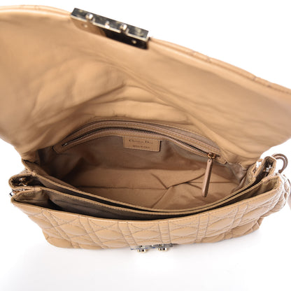 Christian Dior Lambskin Cannage New Lock Flap Beige 7 of 10