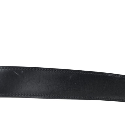 Hermes Togo Box 32mm Enamel Quizz H Belt 80 32 Black Etoupe 5 of 6