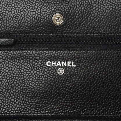 Chanel Caviar Quilted Wallet On Chain WOC Black 6 of 11