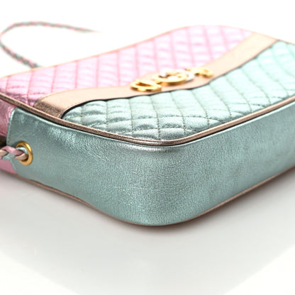 Gucci Laminated Nappa Trapuntata Small Zumi Shoulder Bag Rosa Lago Rame 5 of 9