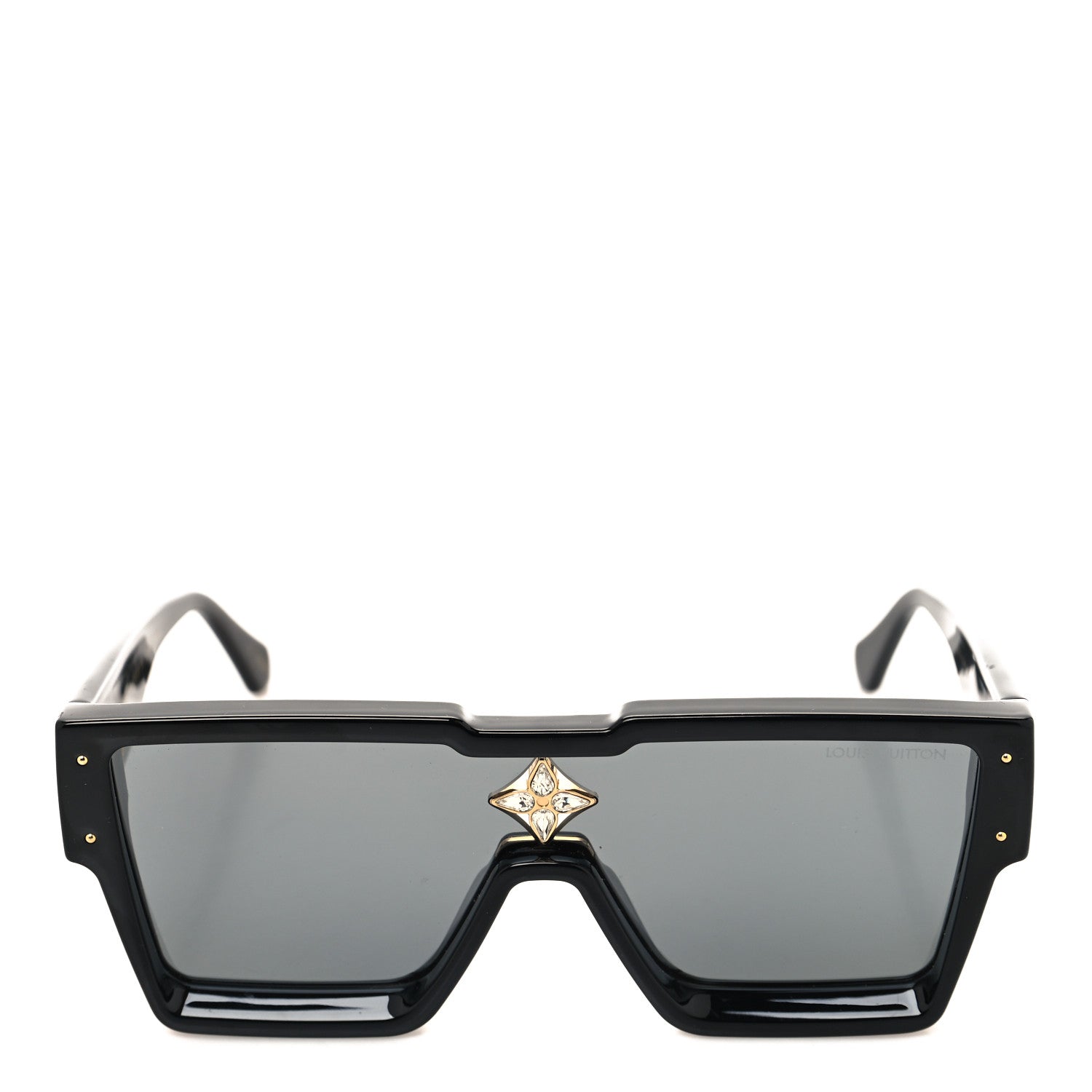 Louis Vuitton Acetate Swarovski Crystal Cyclone Sunglasses Z1578W Black 2 of 8