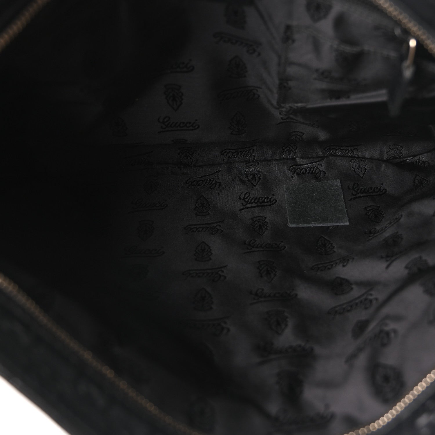 Gucci Guccissima Medium Flat Messenger Bag Black 5 of 10