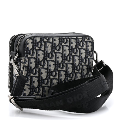 Christian Dior Oblique Pouch Navy Blue 3 of 11