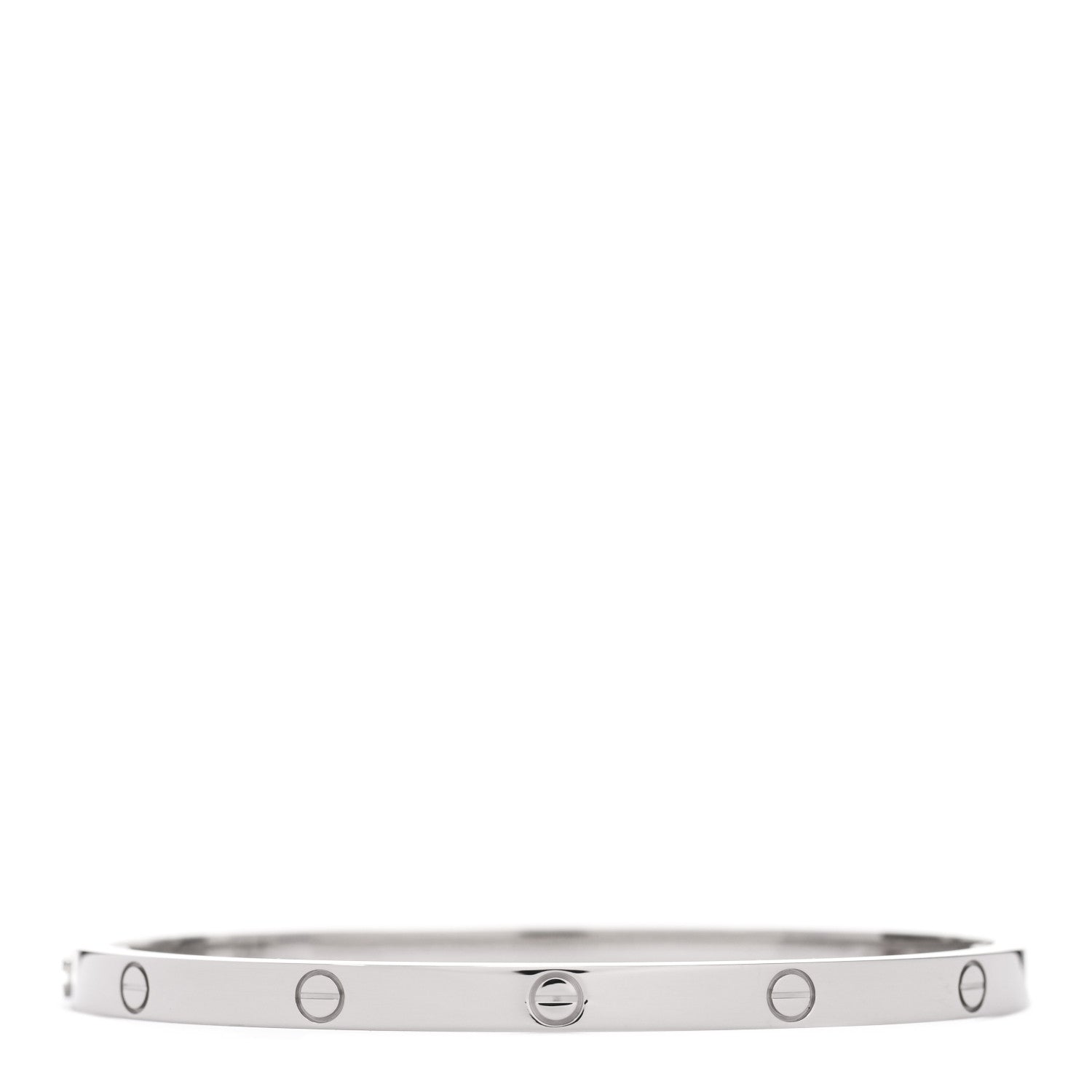 Cartier 18K White Gold Small LOVE Bracelet 15 2 of 5