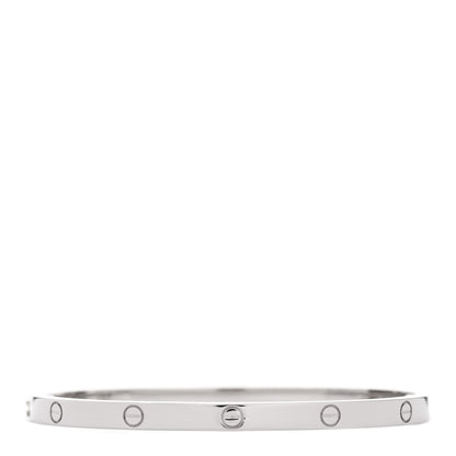 Cartier 18K White Gold Small LOVE Bracelet 15 2 of 5
