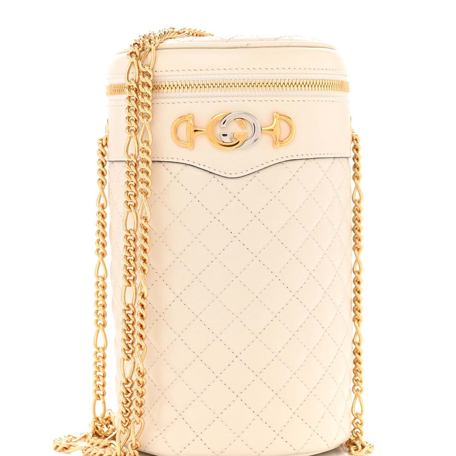 Gucci Calfskin Trapuntata Zumi Belt Bag Off White 8 of 10