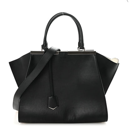 Fendi Vitello Dolce Shiny Nappa Petite 3Jours Tote Black 1 of 10