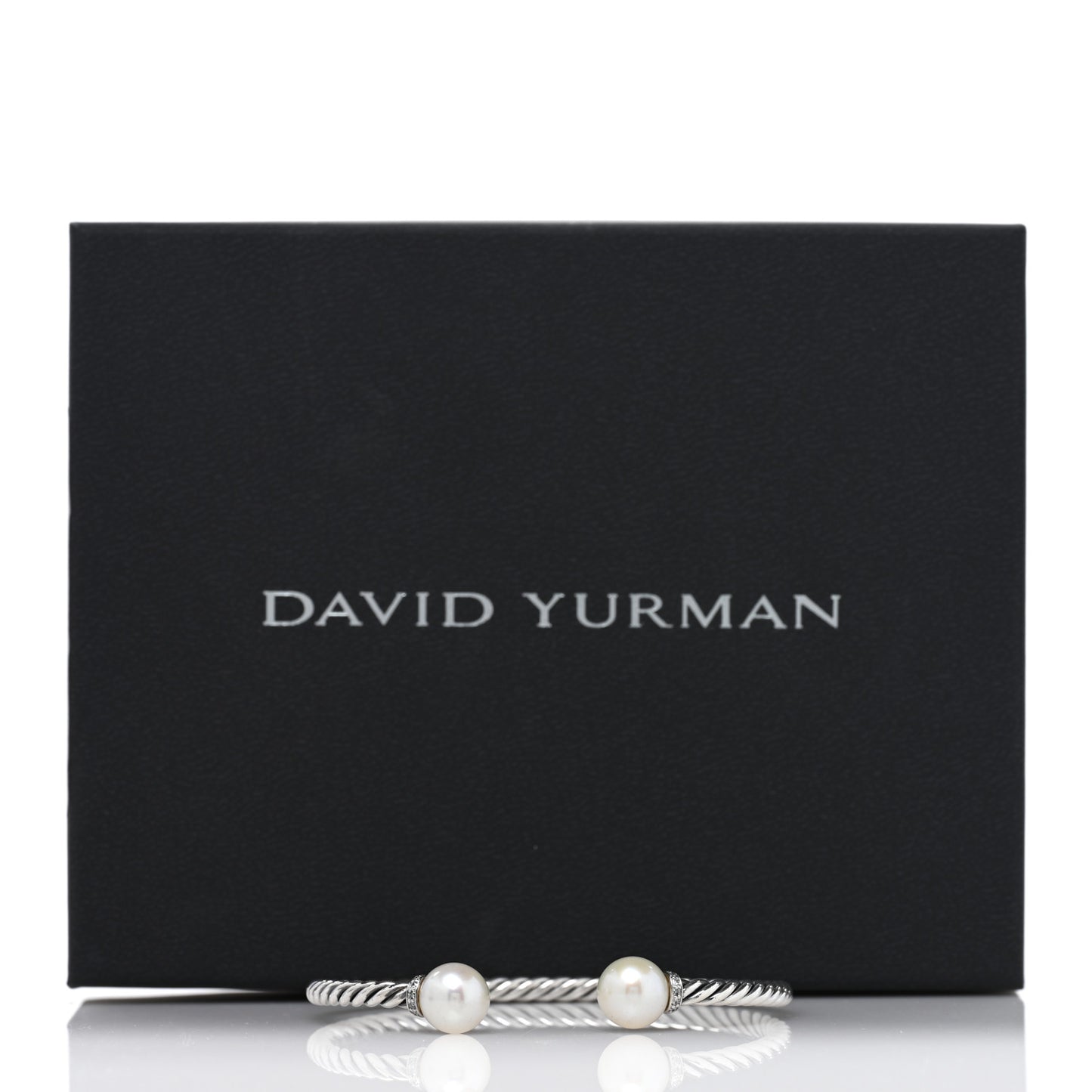 Sterling Silver Diamond Cultured Pearl 9mm Solari Bracelet