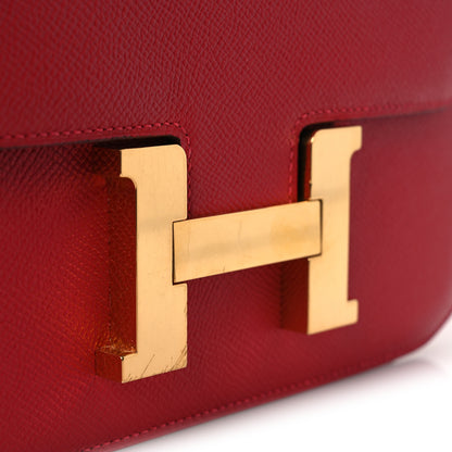 Hermes Epsom Constance 24 Rouge Casaque 11 of 13