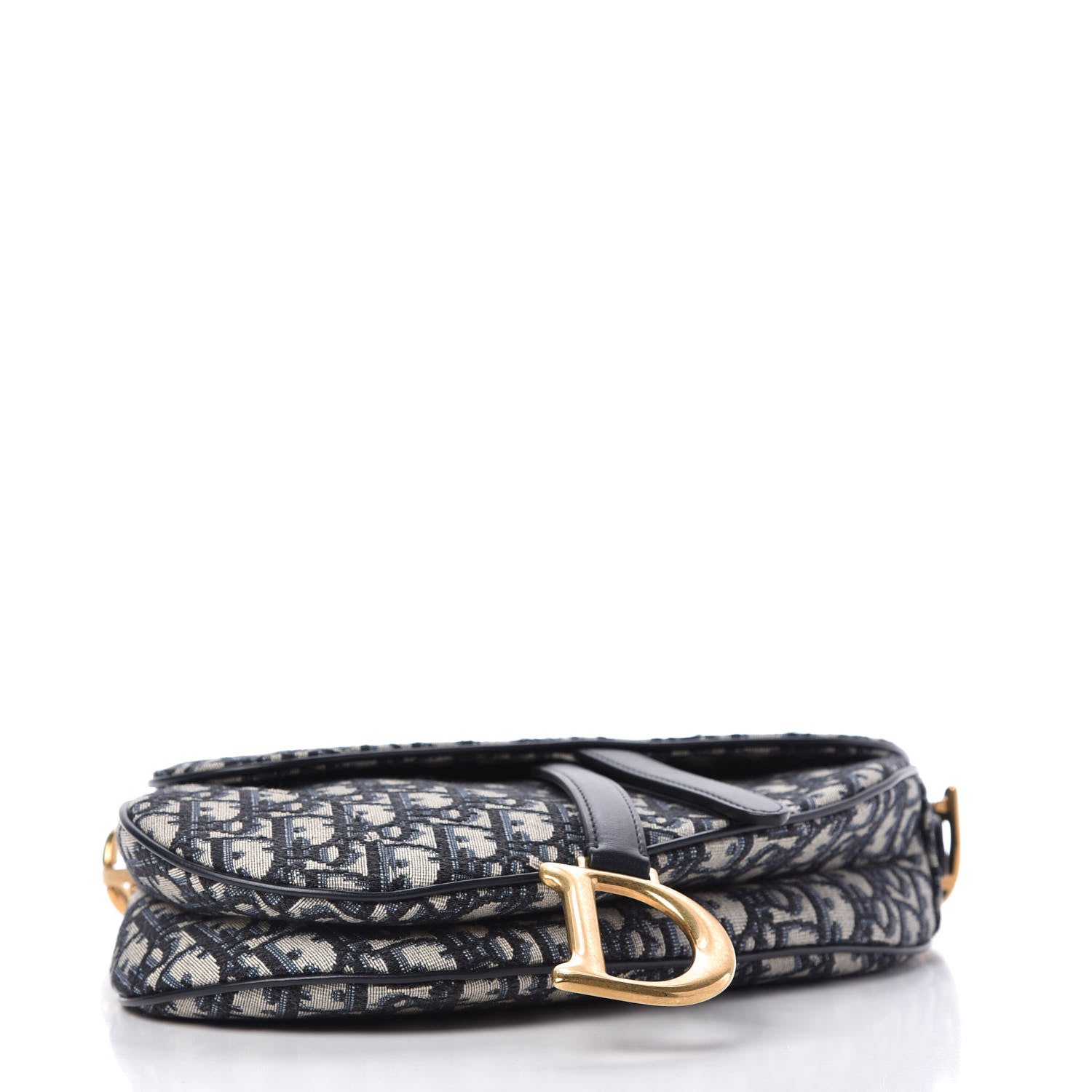 Christian Dior Oblique Saddle Bag Blue 4 of 9