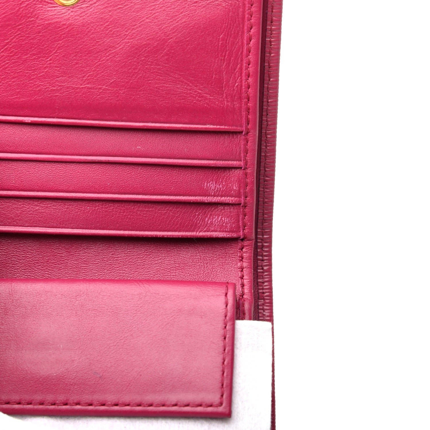 Prada Vitello Move Bi-Fold Wallet Ibisco 8 of 8