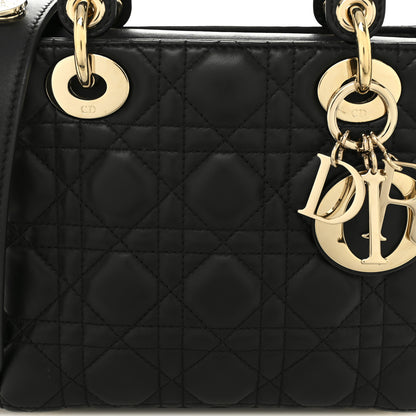 Christian Dior Lambskin Cannage Small Lucky Badges My Lady Dior Black 8 of 11