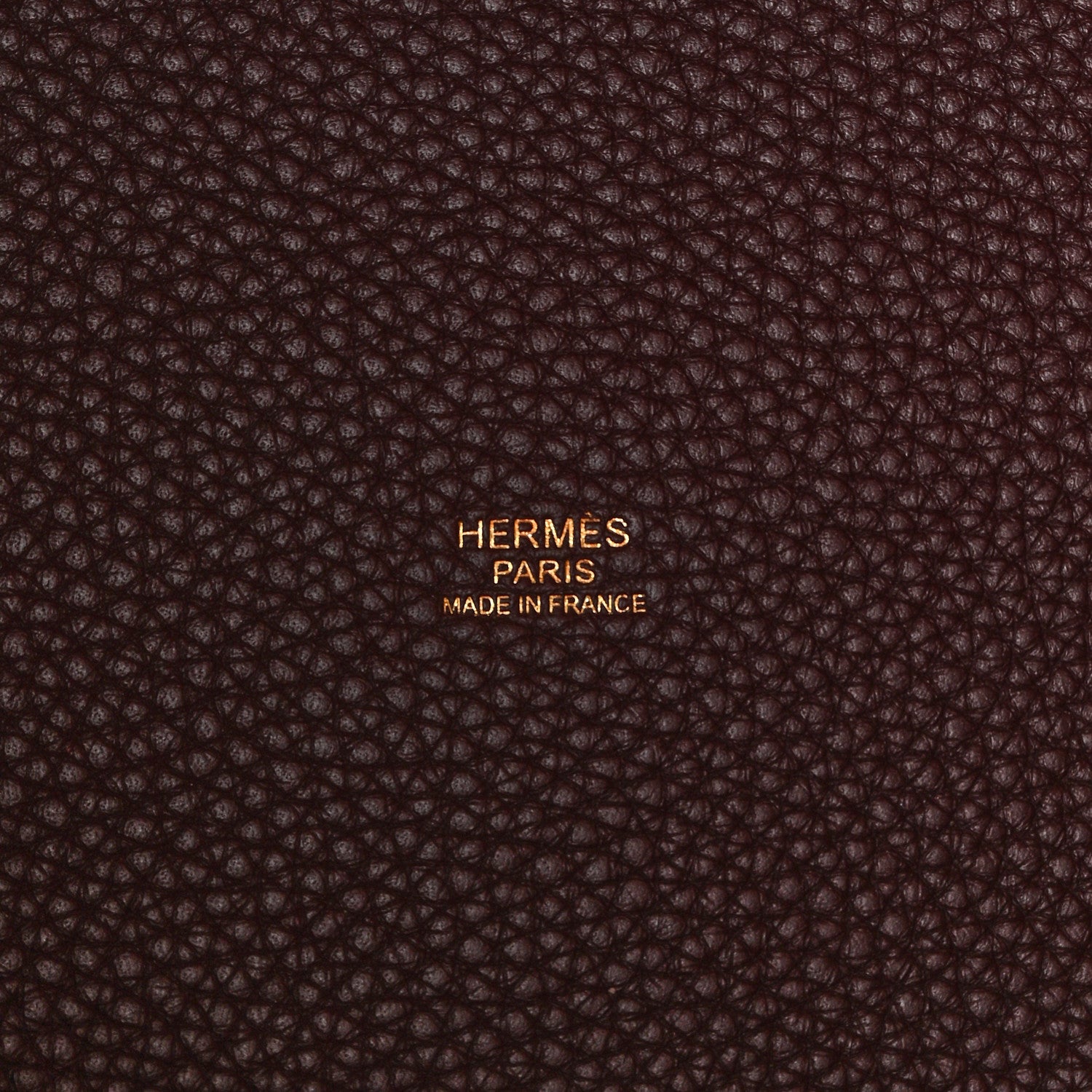 Hermes Taurillon Clemence Swift Eclat Picotin 26 GM Prune Orange Poppy 6 of 10